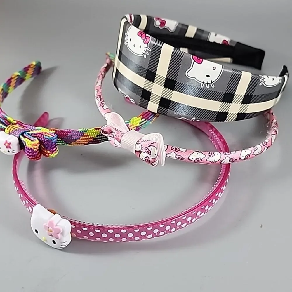 Lot of 4 Vintage Hello Kitty Headbands - Excellent